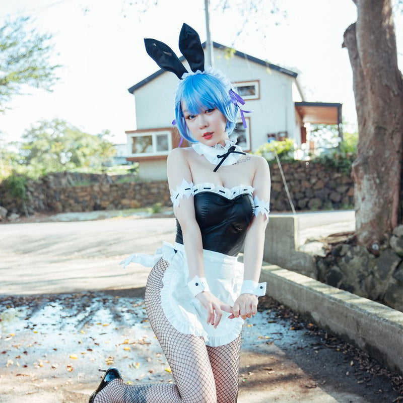Womens Black Bodysuit Maid Sexy Bunny Costume Anime Cosplay Lingerie Le Jour Jour Womens Black Bodysuit Maid Sexy Bunny Costume Anime Cosplay Lingerie Le Jour Jour