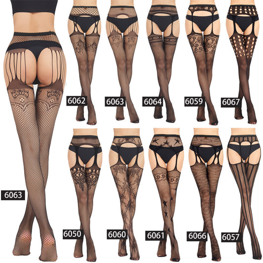 Chubby Crotchless Opaque Tights Chubby Pantyhose