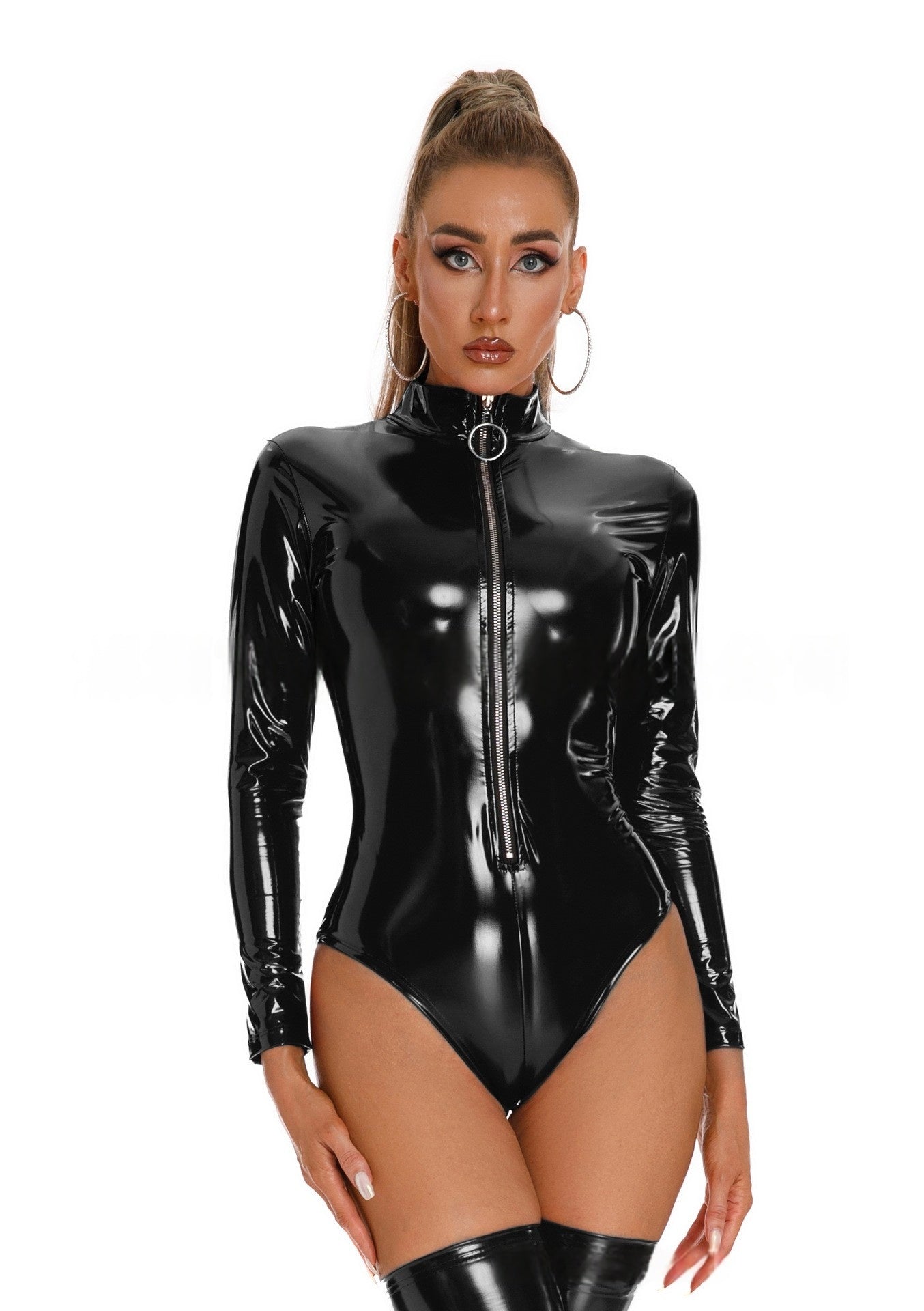 Vinyl Long Sleeve Bodysuit