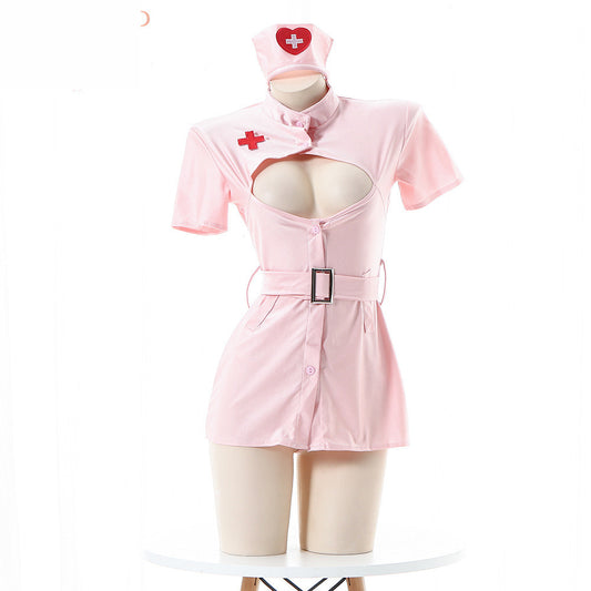 Naughty Sheer Dress Wife Sexy Nurse Costume Role Play Lingerie