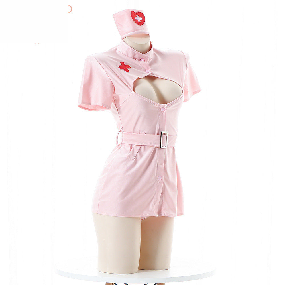 Naughty Sheer Dress Wife Sexy Nurse Costume Role Play Lingerie