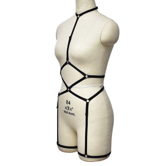 Black Black Bodysuit Revealing Bdsm Harness Lingerie Sexiest Teddy