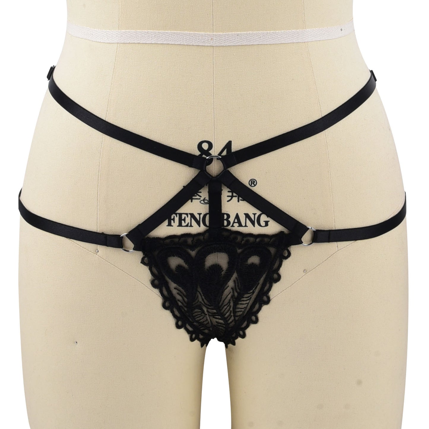 Chubby Crotchless Panties Submissive Body Harness Lingerie Wife Thong