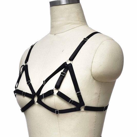 Couples Bra for Sexy Nasty Black Body Harness Lingerie