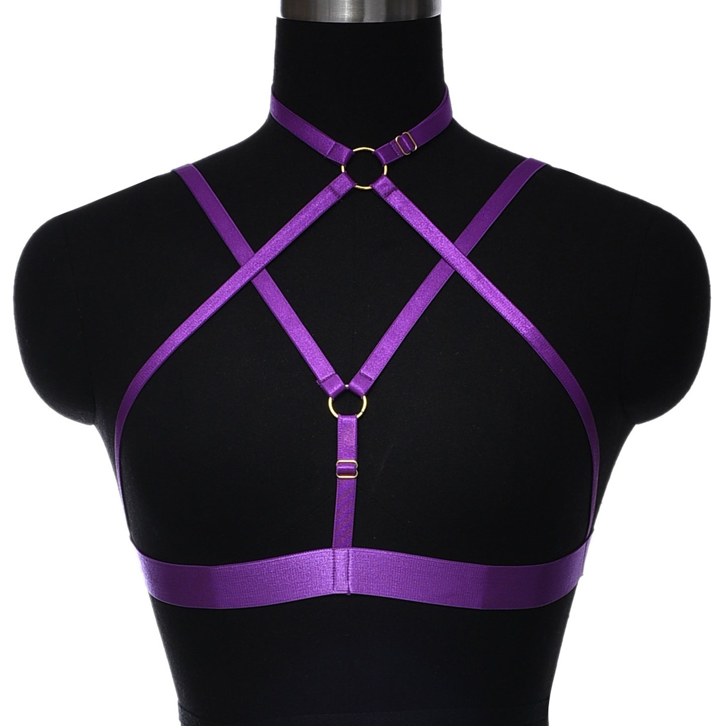 Couples Strappy Bra Nasty Black Body Harness Lingerie