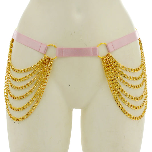 Couples Uncensored Crotchless Panty Nasty Strappy Harness Lingerie Black Thong