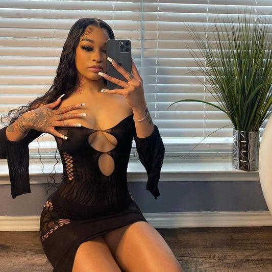 Extreme Sexy Dresses Women Sheer Mesh Lingerie sheer