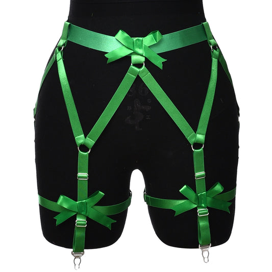 Extreme Womens Garter Belt Red Body Harness Lingerie