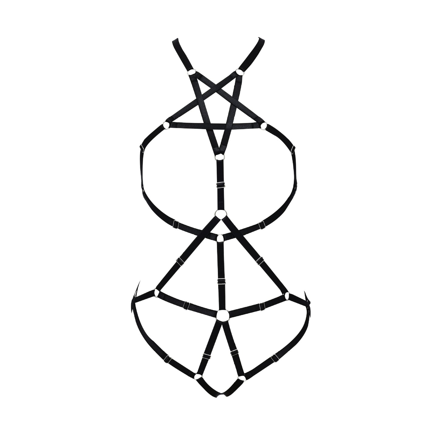 Intimate Red Bodysuit Naughty Bdsm Harness Lingerie Submissive Teddy