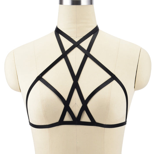 Intimate Sexy No Bra Latina Bondage Harness Lingerie
