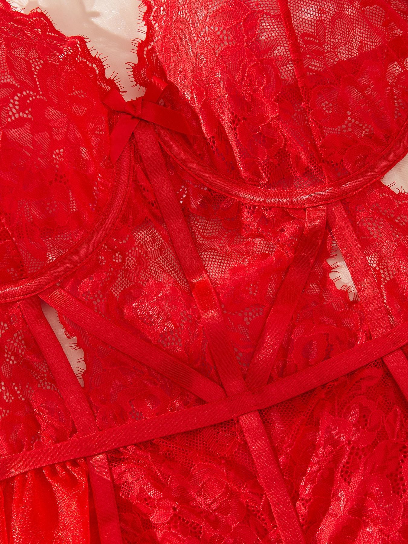 Babydoll Lingerie White Plus Size