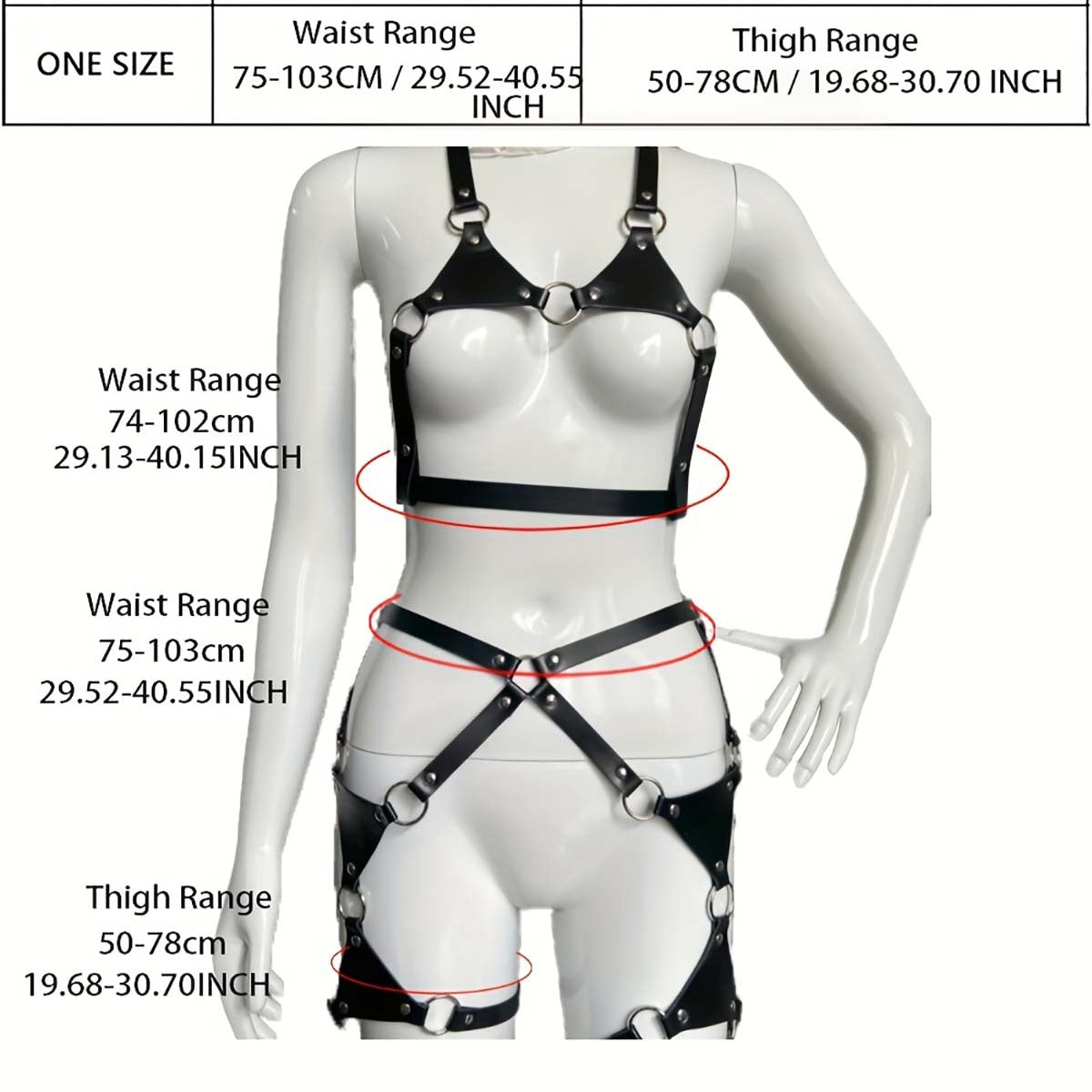 Chest Hip Harnesses Bondage