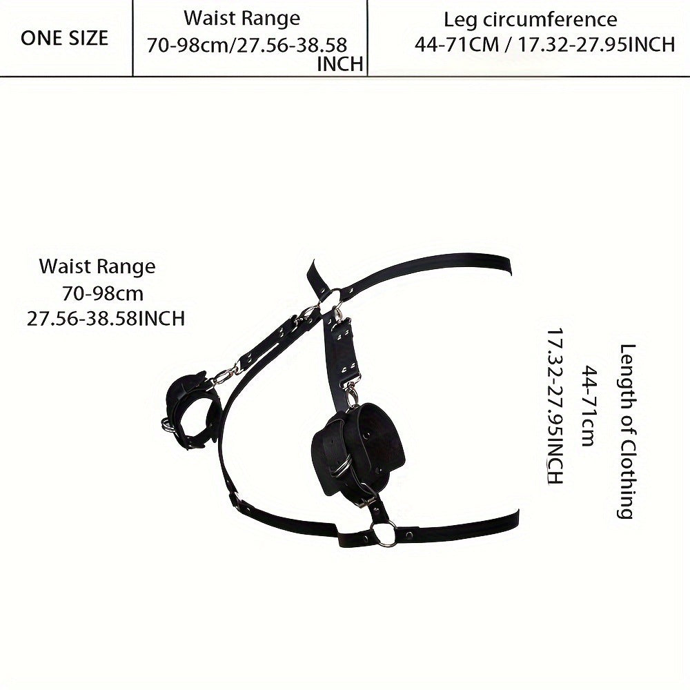 Thigh Harness With Wrist Cuffs