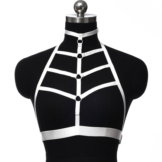 Revealing Harness Bra Black Strappy Harness Lingerie