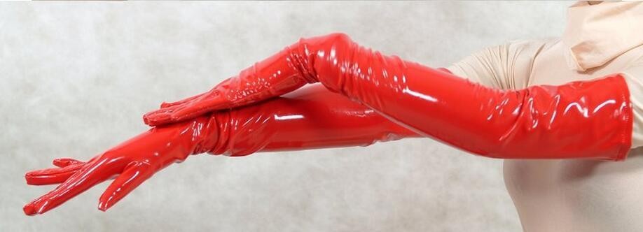Latex Bdsm Gloves Long
