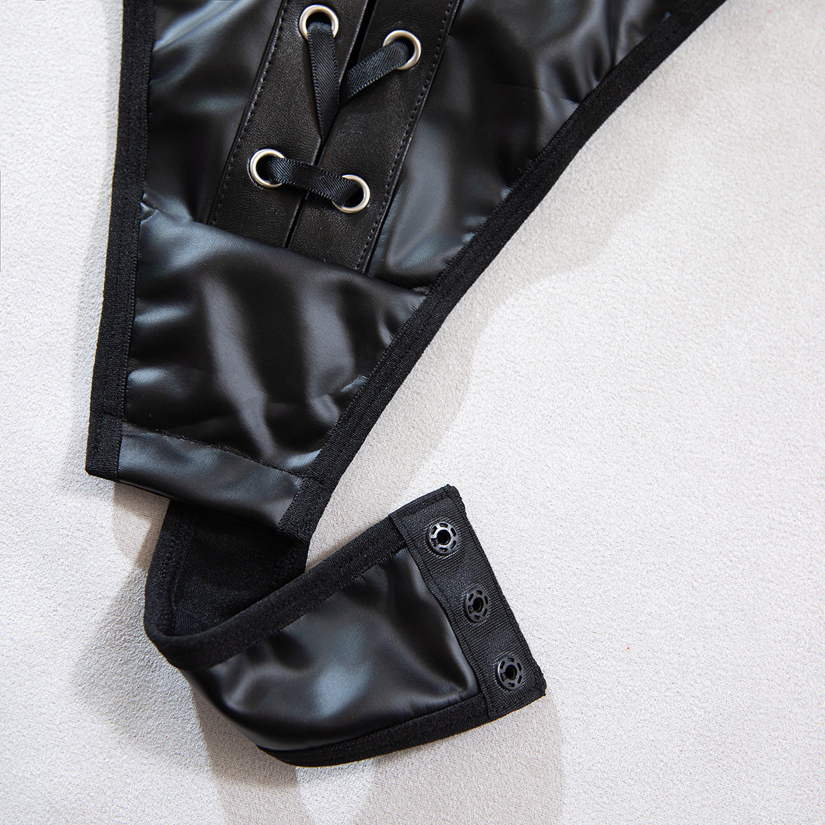 Leather Bodysuit Corset