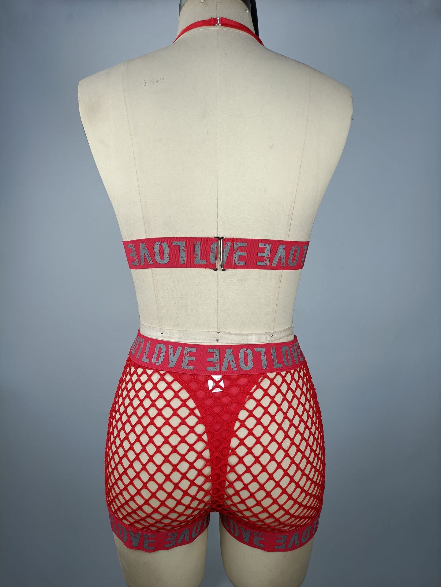 Women Naughty Lingerie Set Nasty Plus Size Mesh Lingerie Revealing Bra Panties