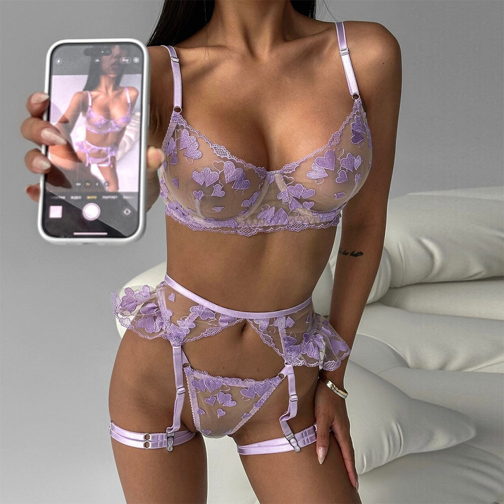 Naughty Lingerie Garter Belt Set Sex Bra & Panty Lace Le Jour Jour Naughty Lingerie Garter Belt Set Sex Bra & Panty Lace Le Jour Jour