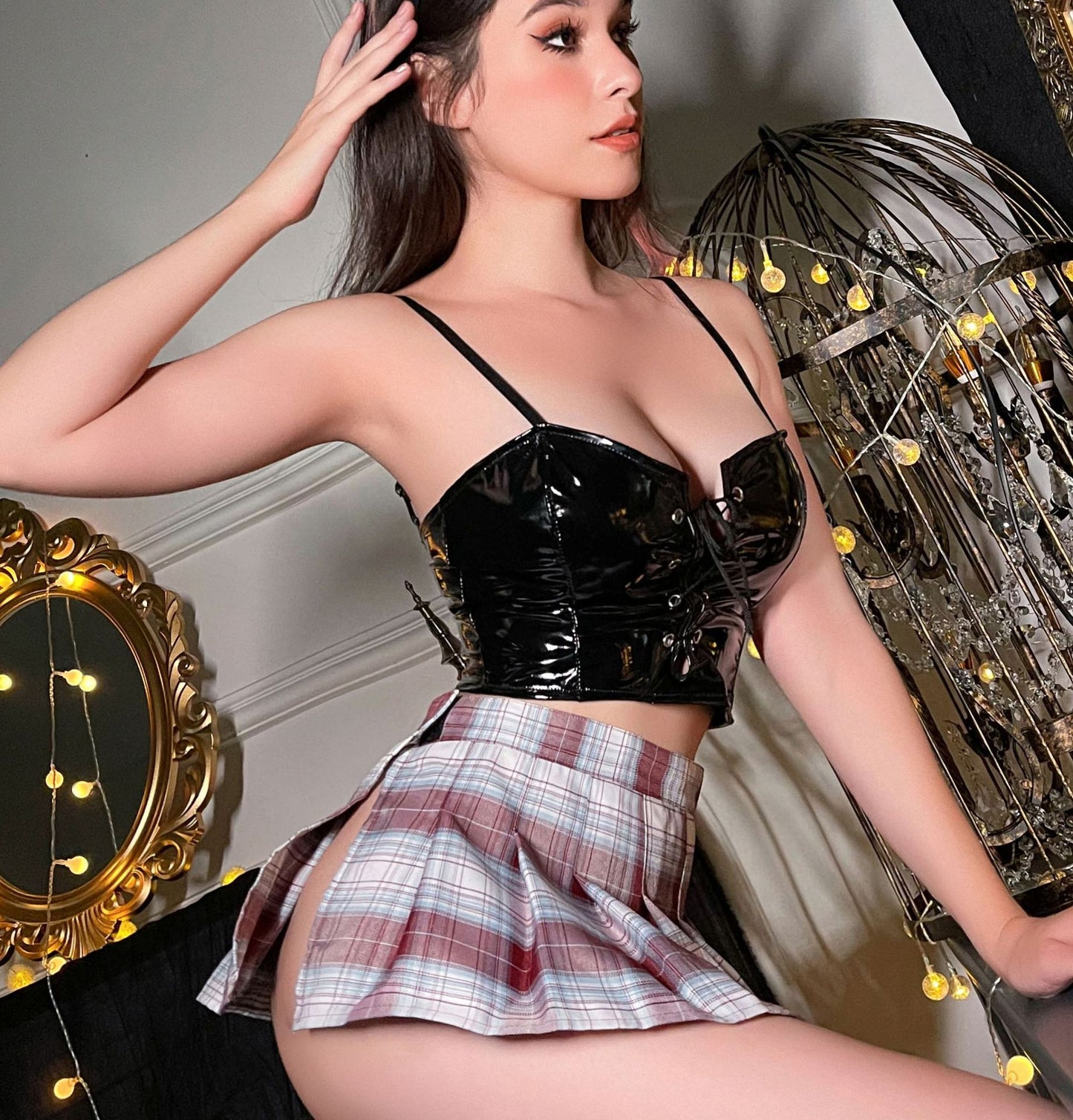 Sexy Playboy Bunny Costume Mini Dress