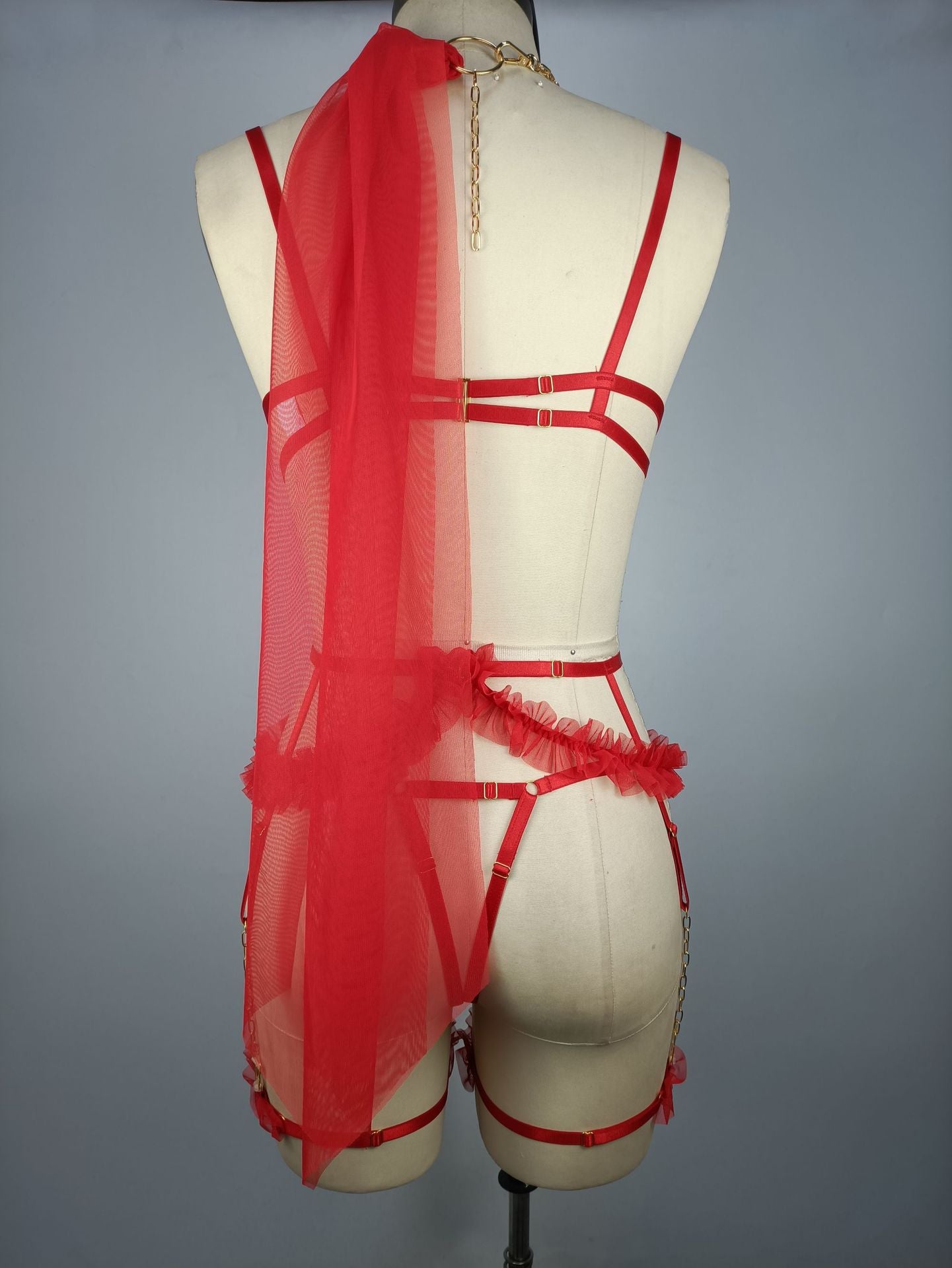 Wife Submissive Bdsm Harness Lingerie Set