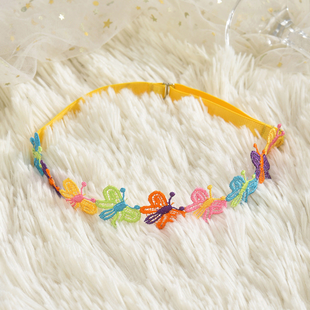 Lace Colorful Butterflies Leg Garter