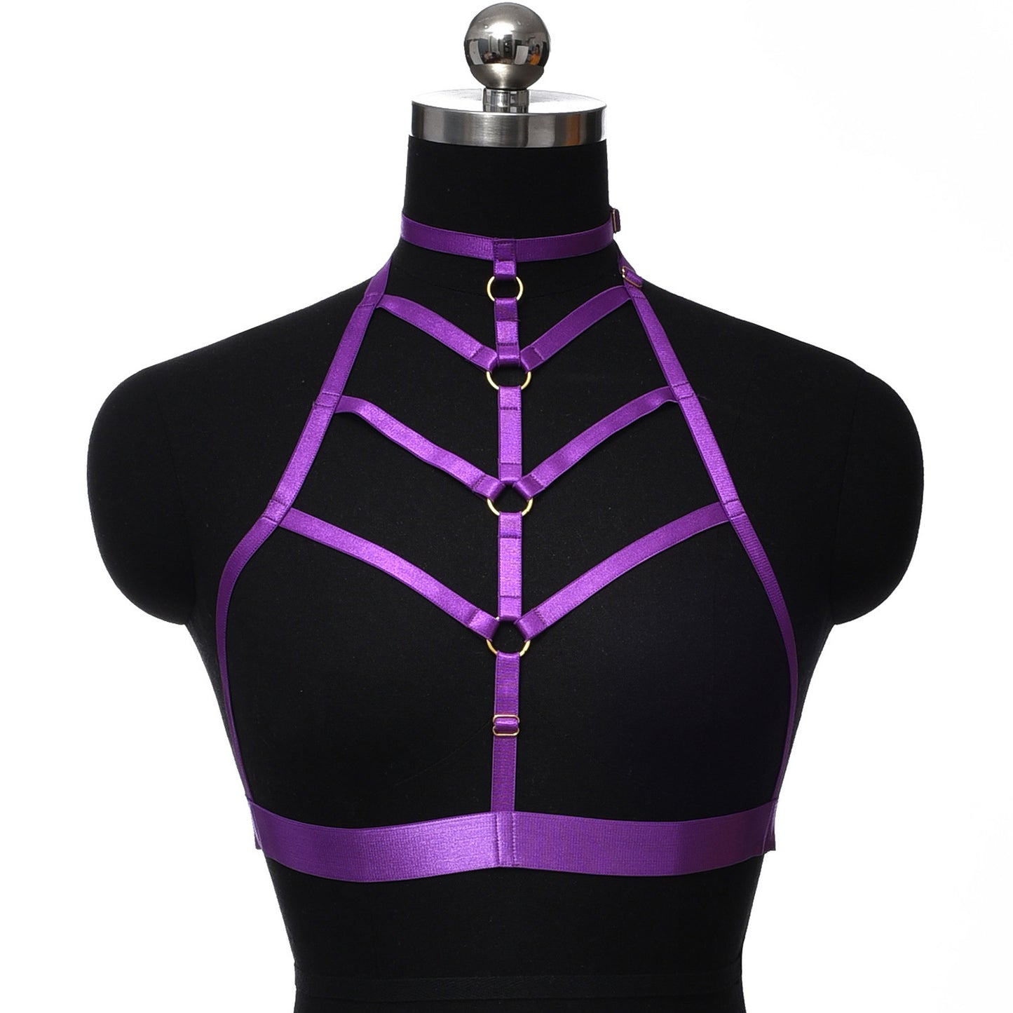 Revealing Harness Bra Black Strappy Harness Lingerie