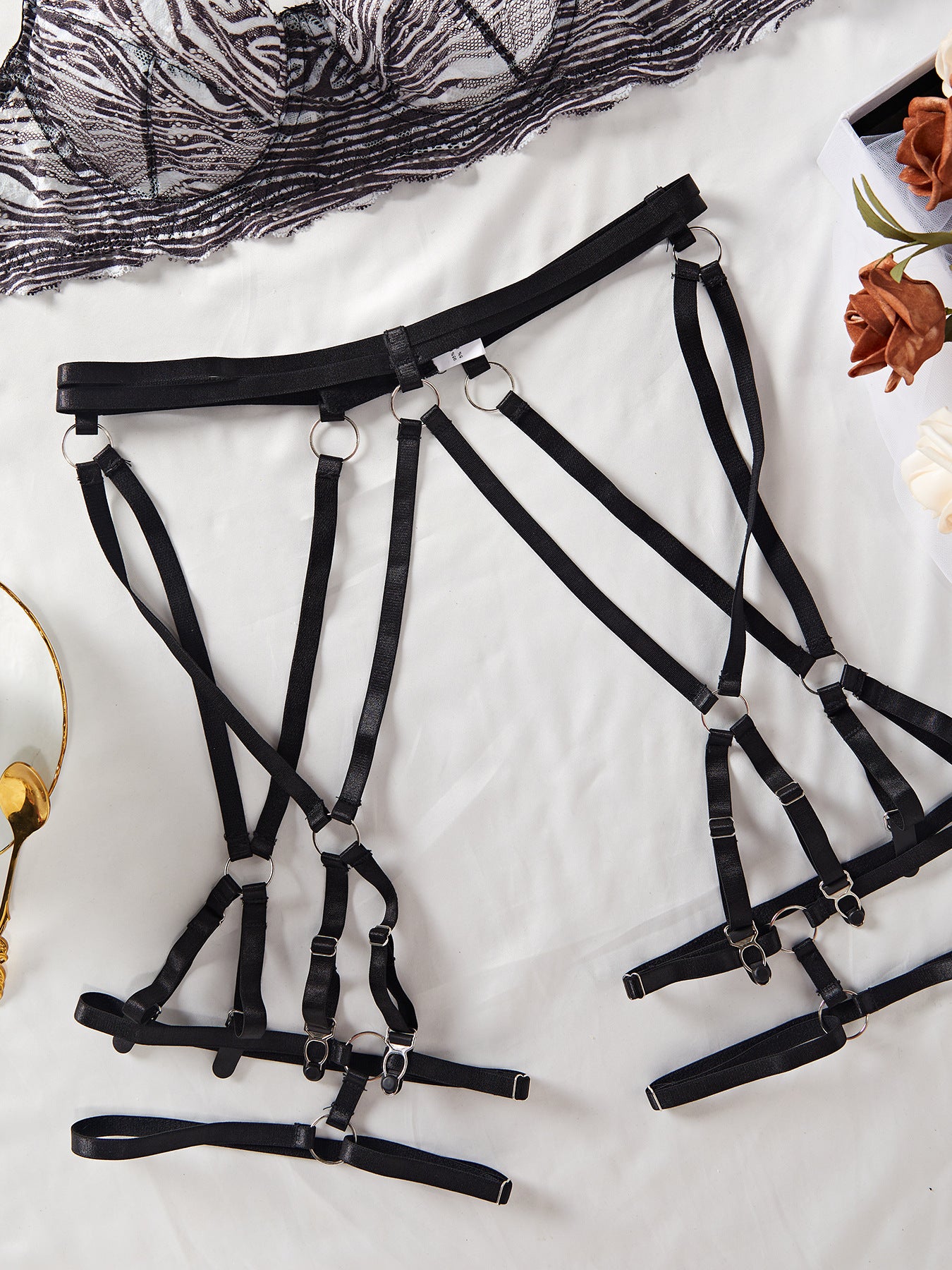 Mature Cougar Lingerie with Garter Belt