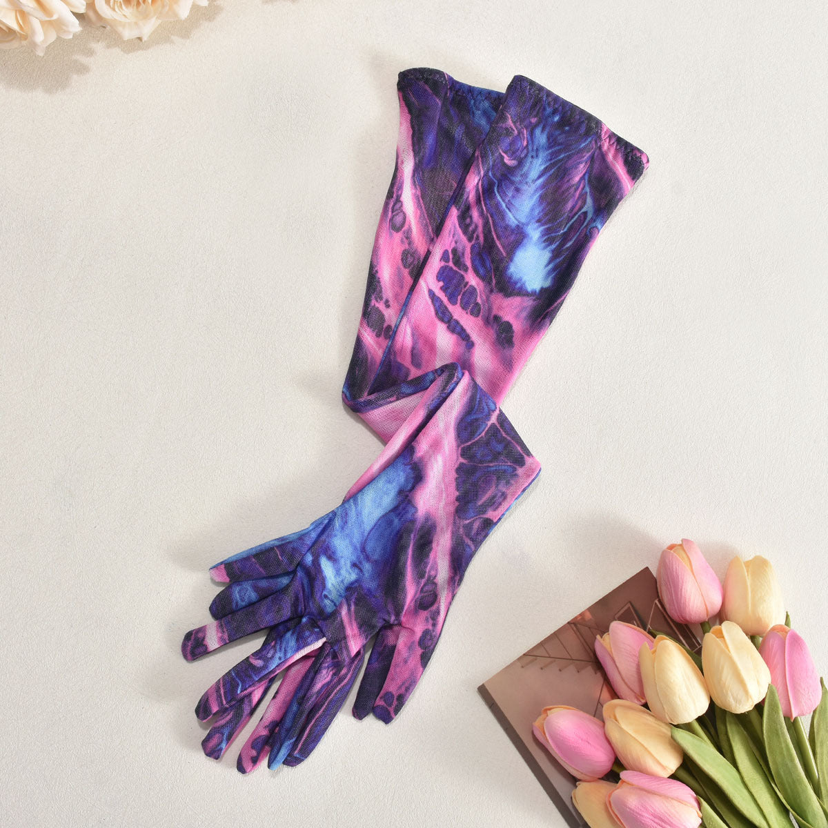 Hot Red Lingerie With Garter Set Bra & Panty Intimate Gloves