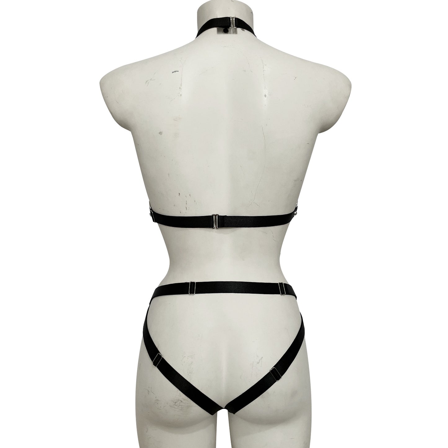 Black Body Harness Lingerie Bodysuit