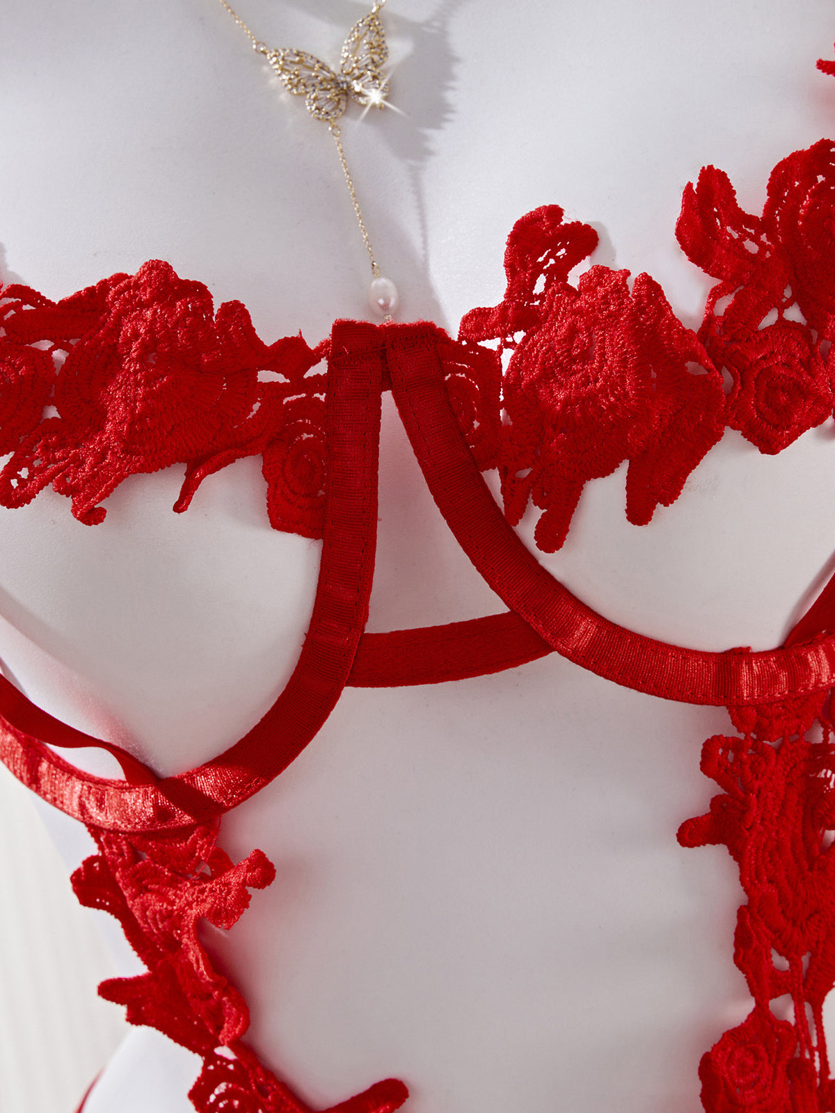 Floral Harness Lingerie