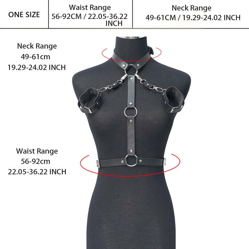 Breast Bondage With Hands Tied Harness