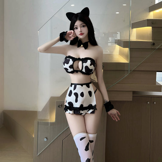 Sexy Cow Costume 2 Piece