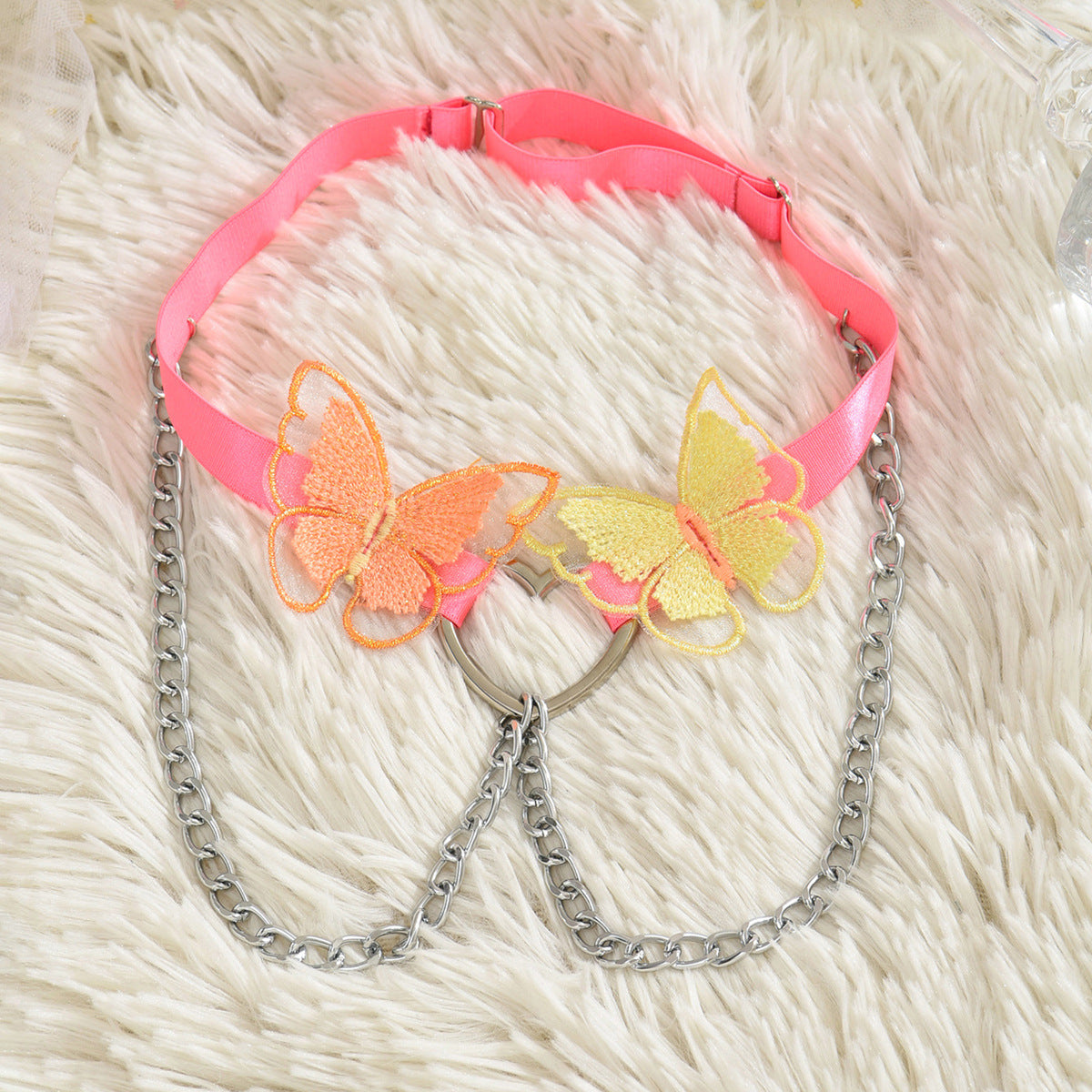 Colorful Butterfly Chain Leg Garter