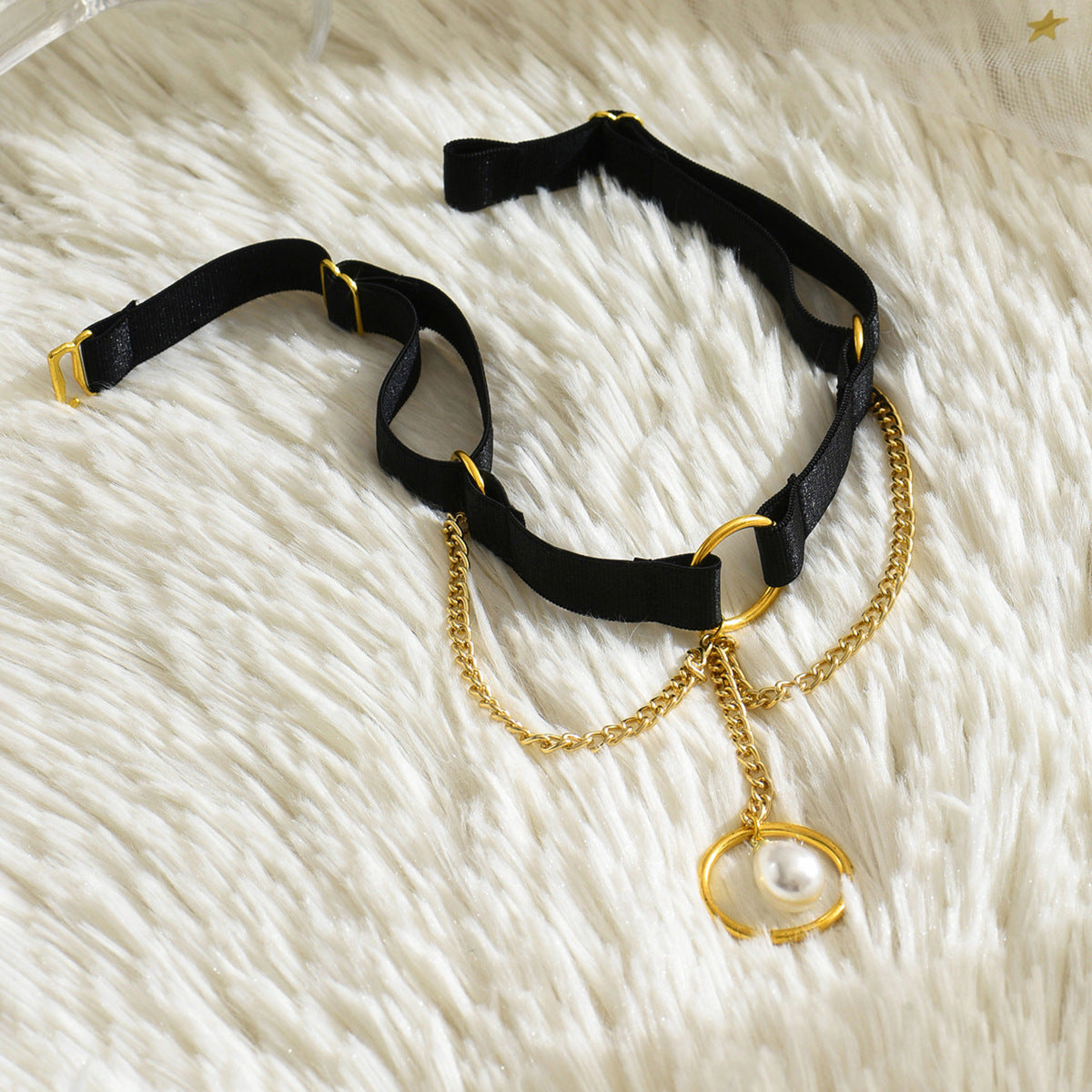 Pearl Gold Chain Sex Choker