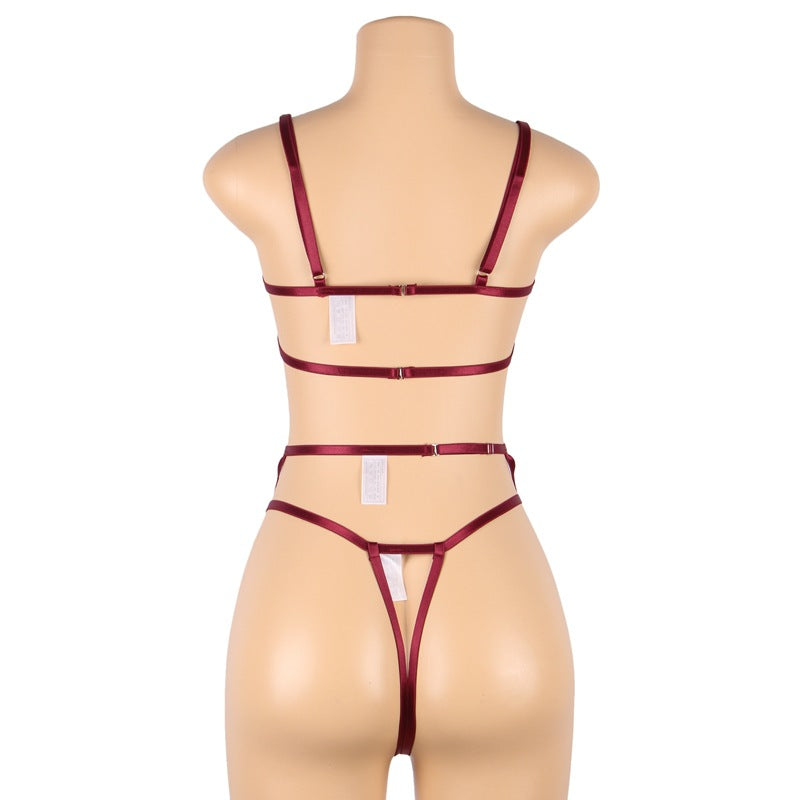 See Through Sexy Black Lingerie Set Sexiest mature lingeria Bra Panties🌹