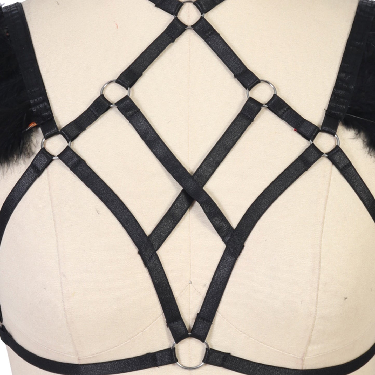 Sex Strappy Bra Sexiest Sexy Harness Lingerie Feather Bra