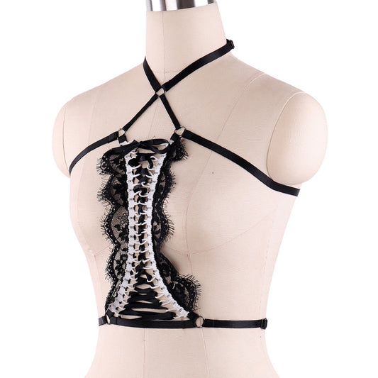 Sexiest Strappy Bra Sex Sexy Harness Lingerie Feather Bra