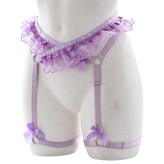 Sexy Garter Belt With Leg Straps Hot Bdsm Harness Lingerie