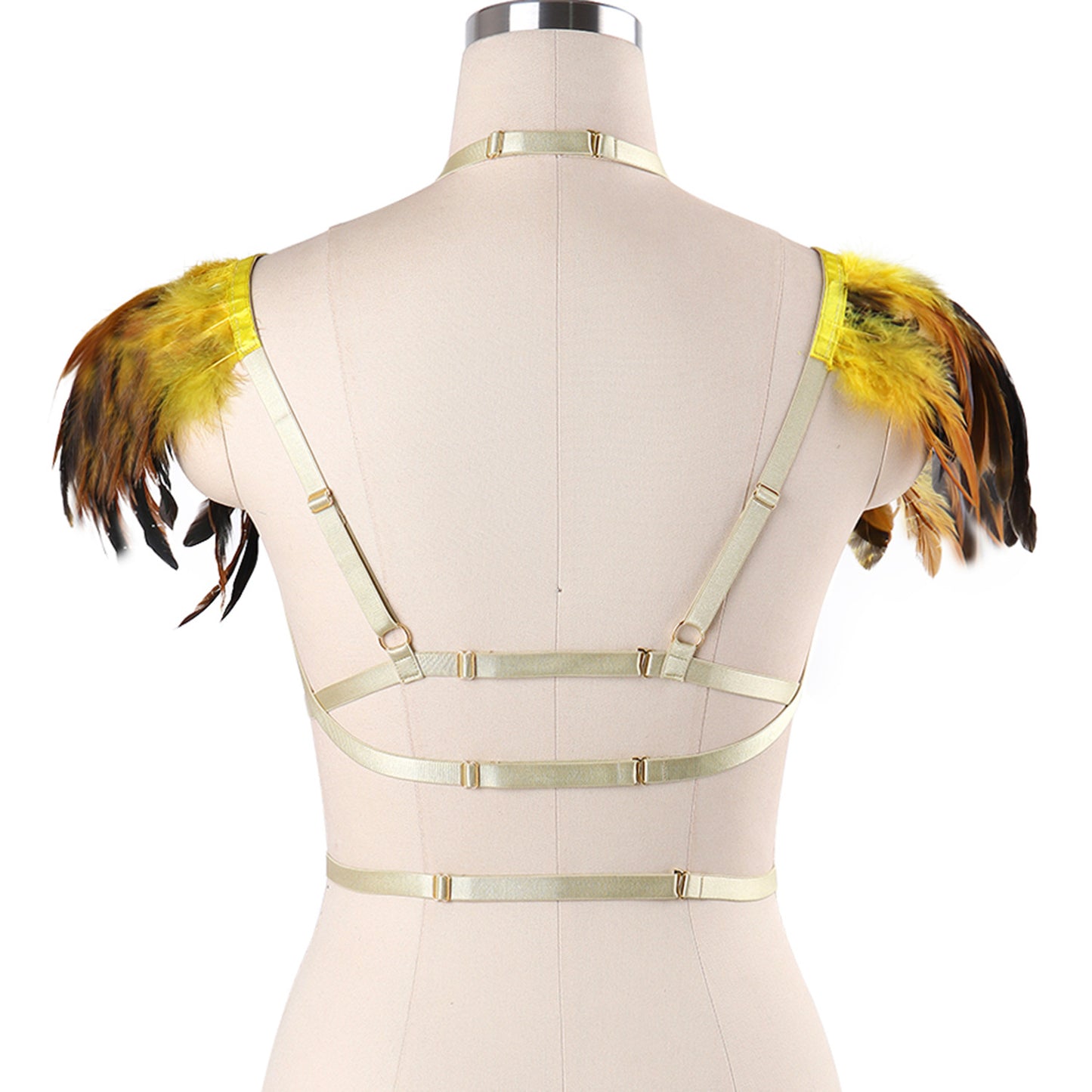 Slutty Bra Straps Women Bdsm Lingerie Harness Feather Bra