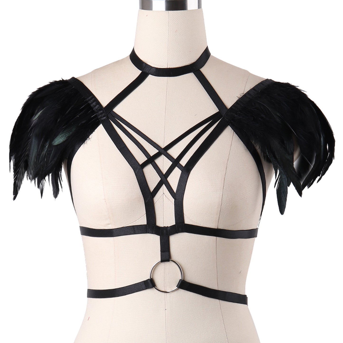 Slutty Bra for Sexy Women Black Body Harness Lingerie