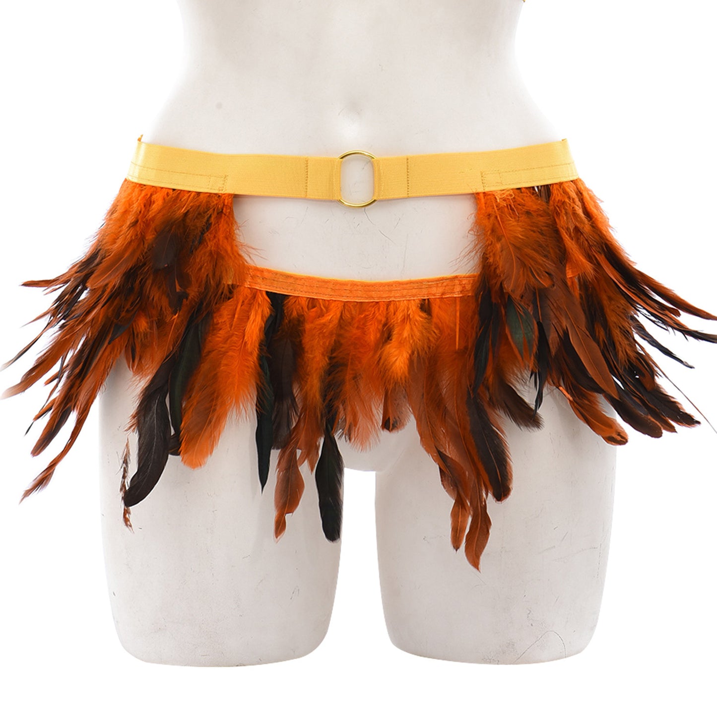 Slutty Crotchless Panties Wife Women Body Harness Lingerie Feather Thong