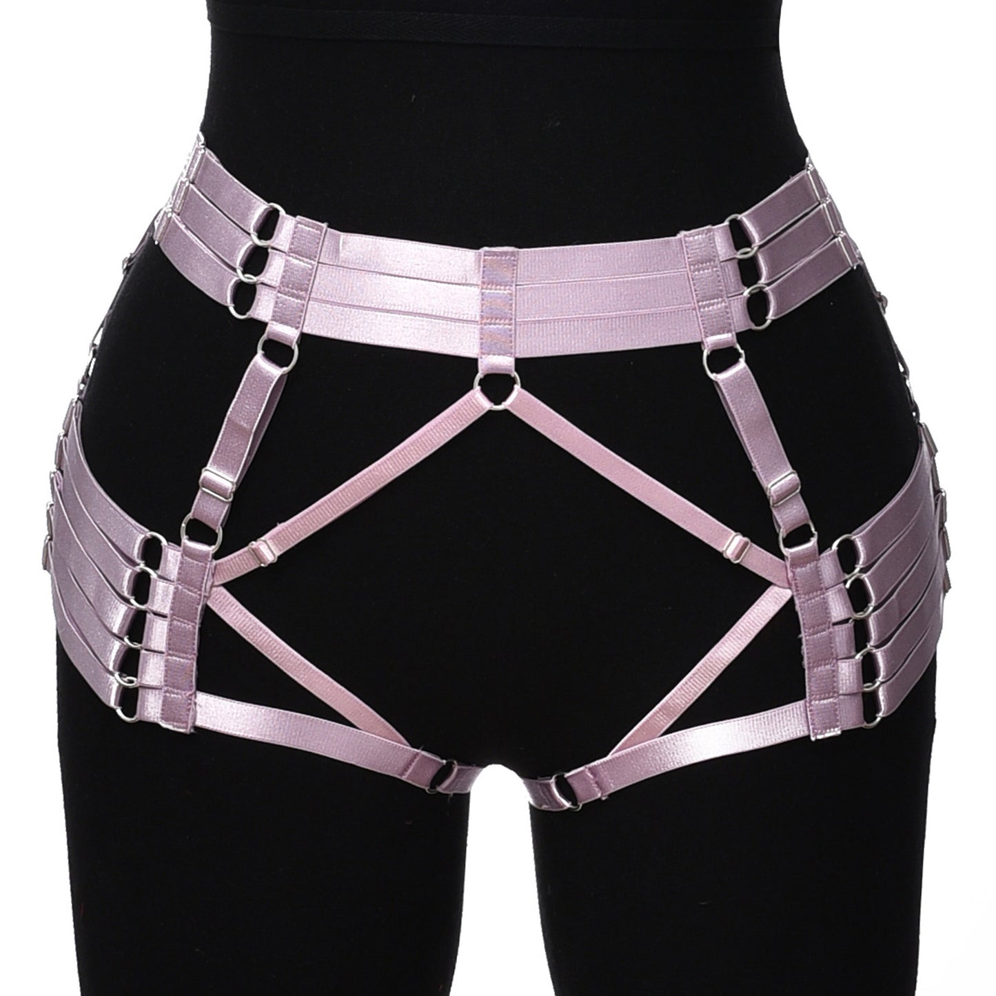 Slutty Plus Size Crotchless Panty Women Sexy Harness Lingerie Intimate Thong