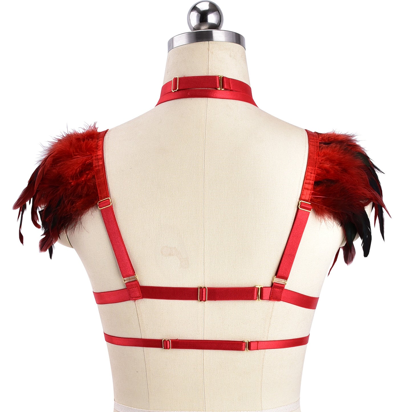 Slutty Sexiest Bra Women Bdsm Harness Lingerie Feather Bra