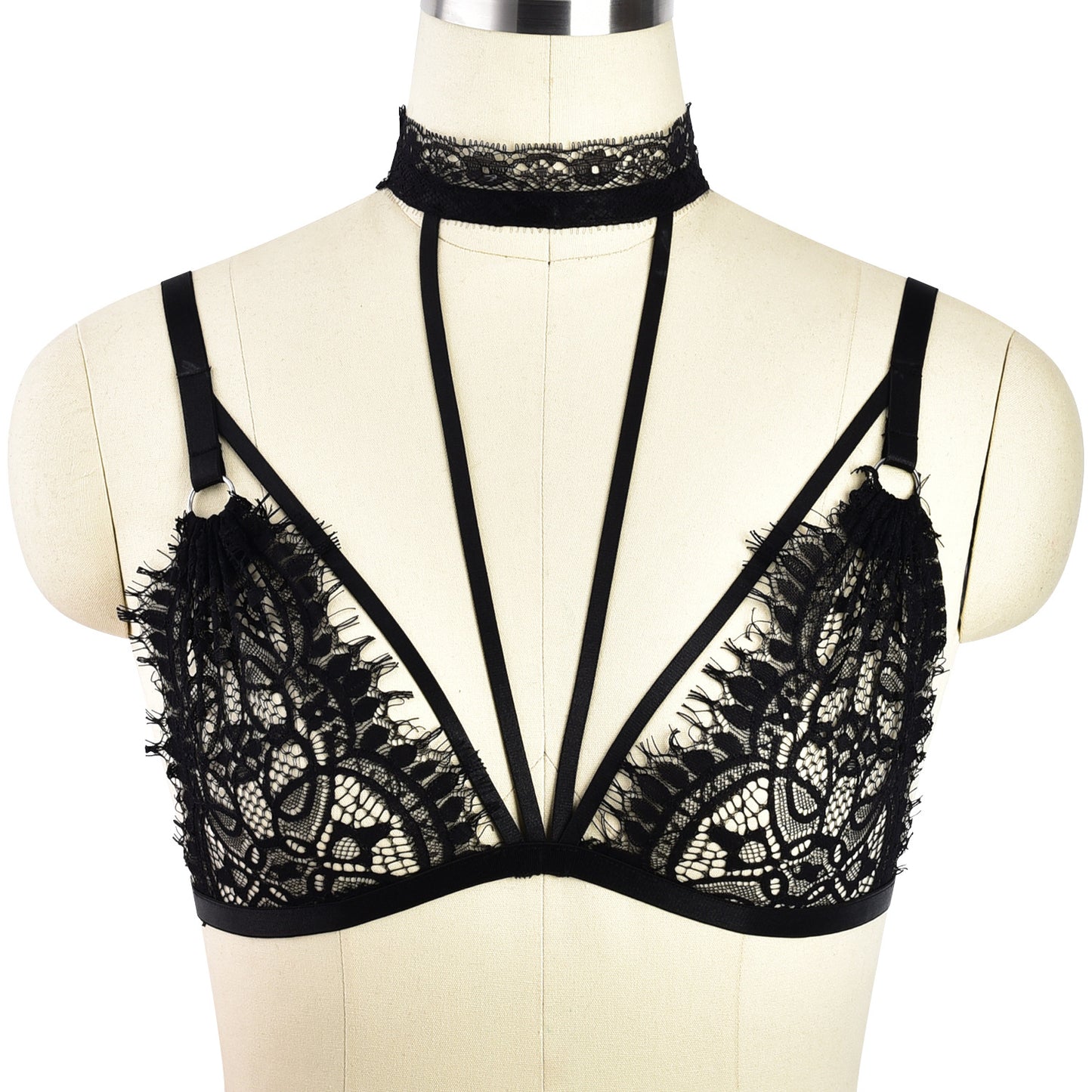 Slutty Strappy Bra Women Black Body Harness Lingerie