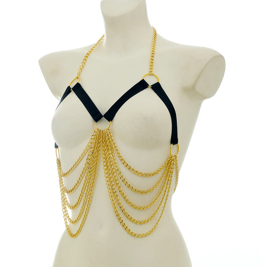 Slutty Strappy Bra Women Black Body Harness Lingerie