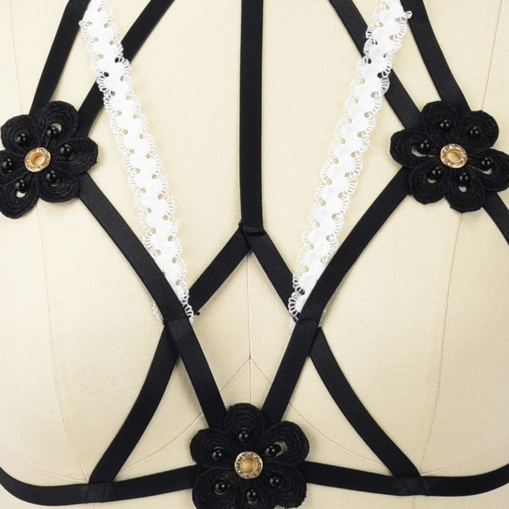 Slutty Strappy Bra Women Black Body Harness Lingerie