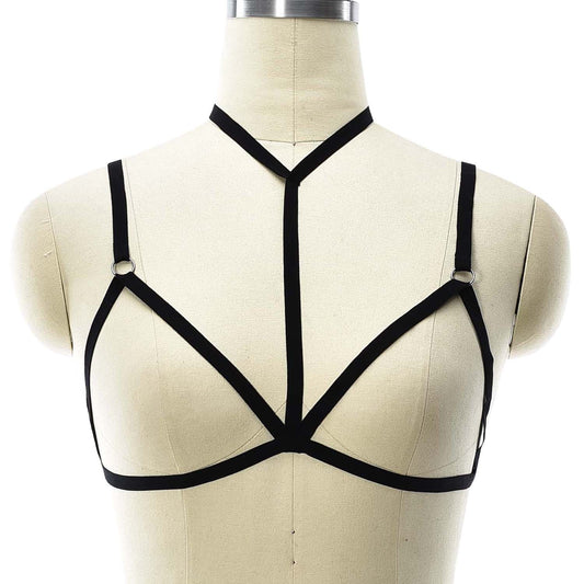 Slutty Strappy Bra Women Black Body Harness Lingerie