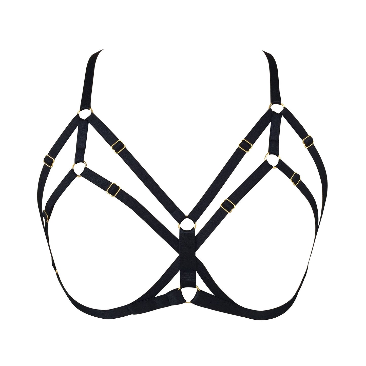 Strapy Bra Straps Black Strappy Harness Lingerie