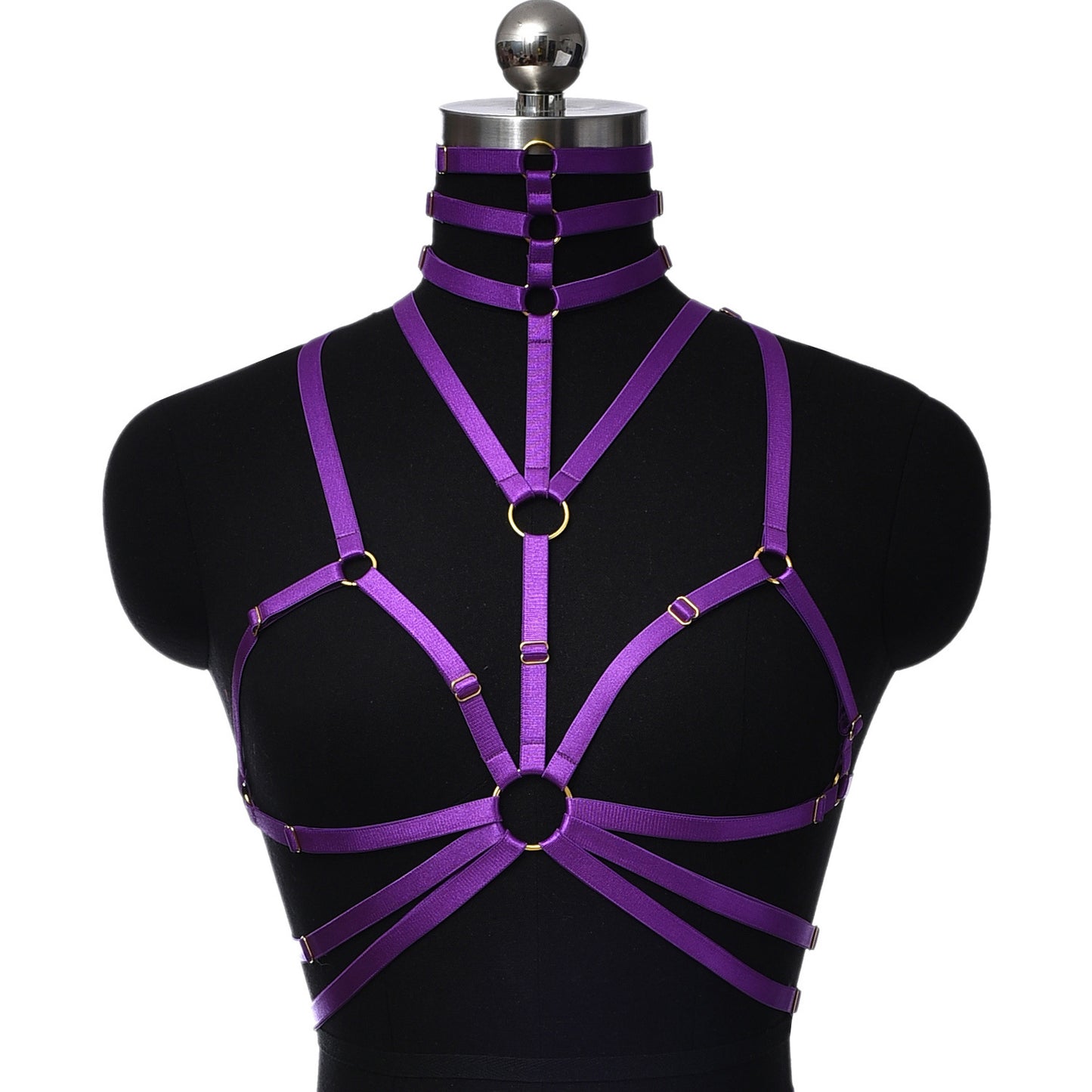 White Bra for Sexy Extreme Sexy Harness Lingerie