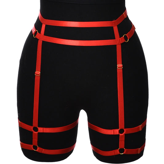 Wife Garter Belt Thigh Highs Naughty Bondage Harness Lingerie